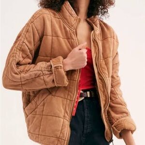 Free People Dolman Quilted Jacket Myrrh